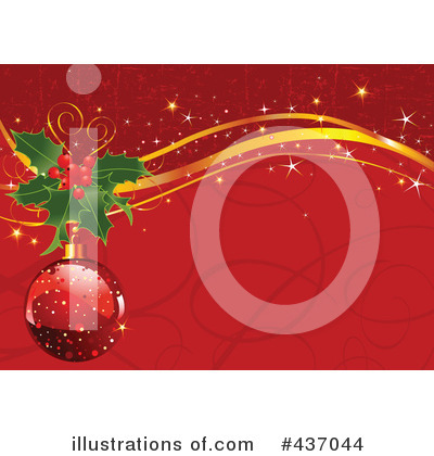 Royalty-Free (RF) Christmas Background Clipart Illustration by Pushkin - Stock Sample #437044