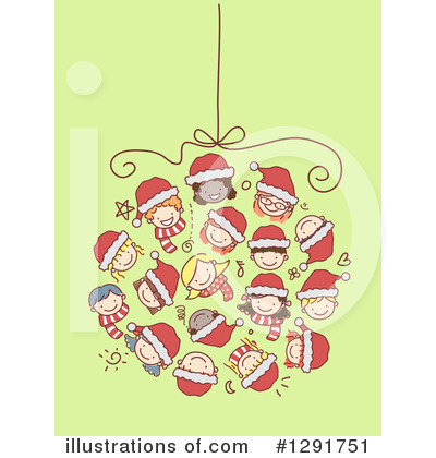 Royalty-Free (RF) Christmas Bauble Clipart Illustration by BNP Design Studio - Stock Sample #1291751