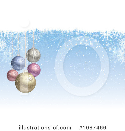 Royalty-Free (RF) Christmas Baubles Clipart Illustration by KJ Pargeter - Stock Sample #1087466