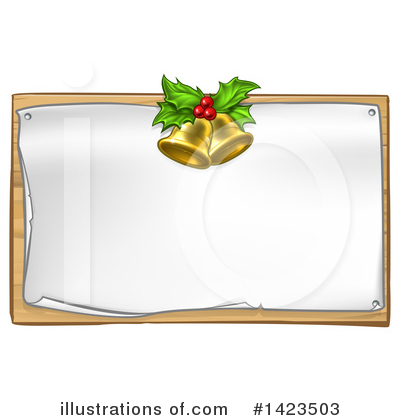 Royalty-Free (RF) Christmas Bell Clipart Illustration by AtStockIllustration - Stock Sample #1423503