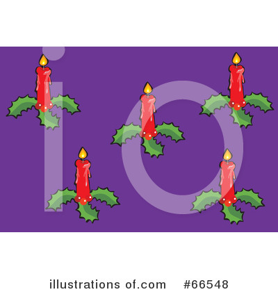 Royalty-Free (RF) Christmas Candle Clipart Illustration by Prawny - Stock Sample #66548