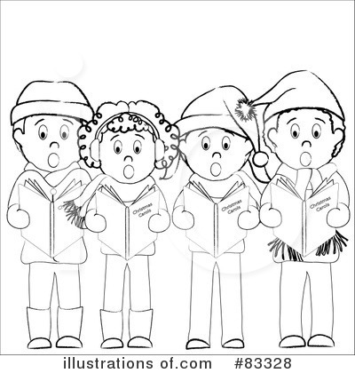 Christmas Caroling Clipart #83328 by Pams Clipart