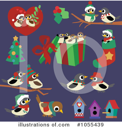 Royalty-Free (RF) Christmas Clipart Illustration by peachidesigns - Stock Sample #1055439