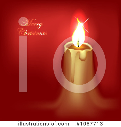 Christmas Candle Clipart #1087713 by vectorace