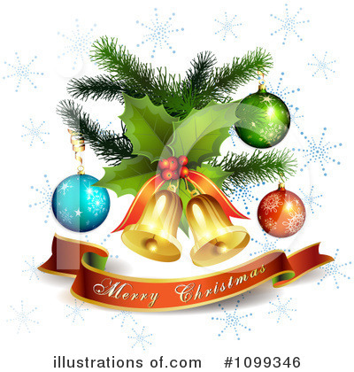 Christmas Bells Clipart #1099346 by merlinul