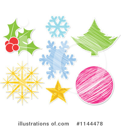 Christmas Tree Clipart #1144478 by Andrei Marincas