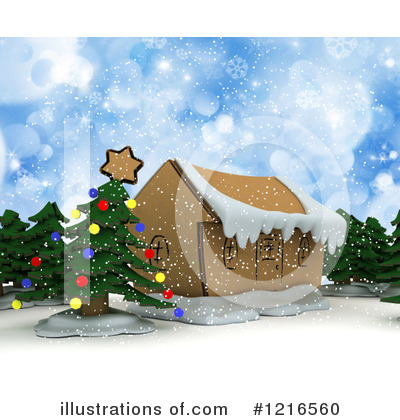 Christmas House Clipart #1216560 by KJ Pargeter