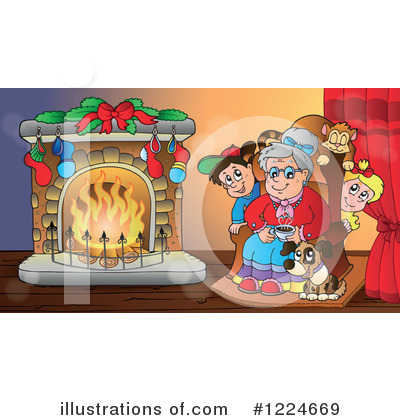 Royalty-Free (RF) Christmas Clipart Illustration by visekart - Stock Sample #1224669