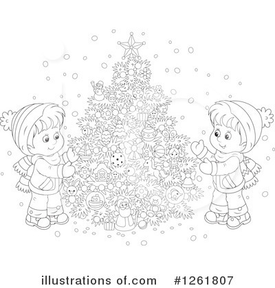 Royalty-Free (RF) Christmas Clipart Illustration by Alex Bannykh - Stock Sample #1261807