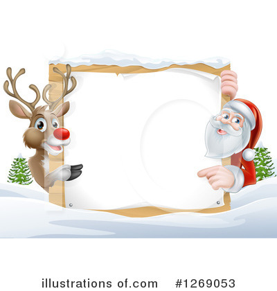 Santa Clipart #1269053 by AtStockIllustration