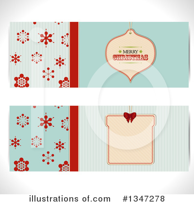 Christmas Banners Clipart #1347278 by elaineitalia