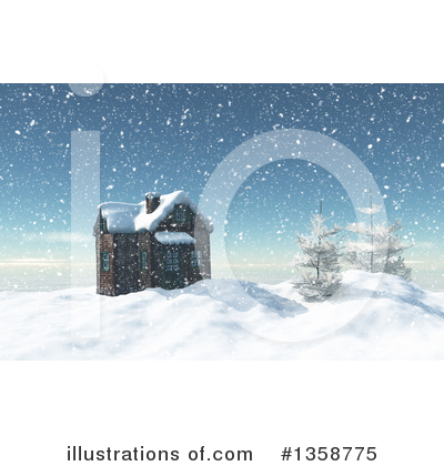 Winter Landscape Clipart #1358775 by KJ Pargeter