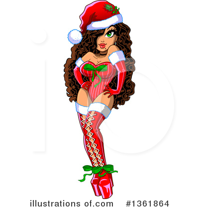 Christmas Pinup Clipart #1361864 by Clip Art Mascots