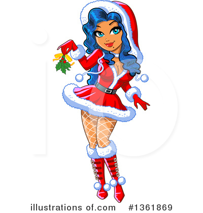 Christmas Pinup Clipart #1361869 by Clip Art Mascots
