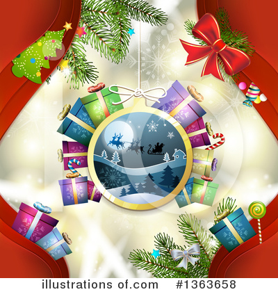 Royalty-Free (RF) Christmas Clipart Illustration by merlinul - Stock Sample #1363658