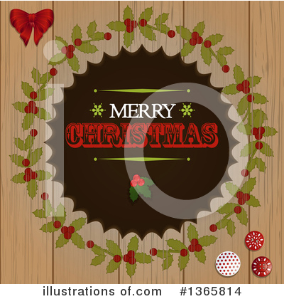 Merry Christmas Clipart #1365814 by elaineitalia
