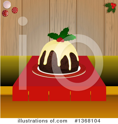 Christmas Pudding Clipart #1368104 by elaineitalia
