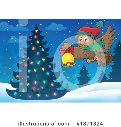 Christmas Owl Clipart #1371824 by visekart