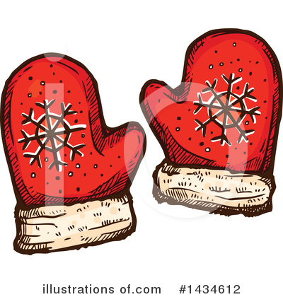 Mittens Clipart #1434612 by Vector Tradition SM