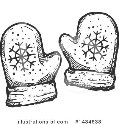 Mittens Clipart #1434638 by Vector Tradition SM
