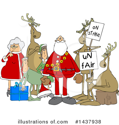 Royalty-Free (RF) Christmas Clipart Illustration by djart - Stock Sample #1437938