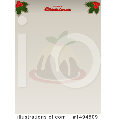 Christmas Pudding Clipart #1494509 by elaineitalia