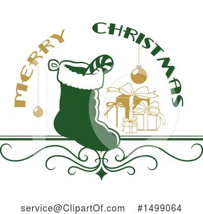 Christmas Greetings Clipart #1499064 by dero