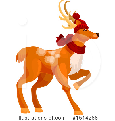 Reindeer Clipart #1514288 by Vector Tradition SM