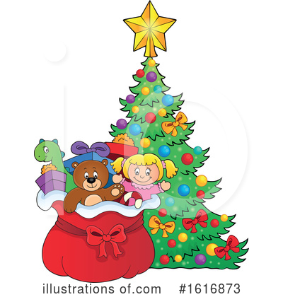 Royalty-Free (RF) Christmas Clipart Illustration by visekart - Stock Sample #1616873