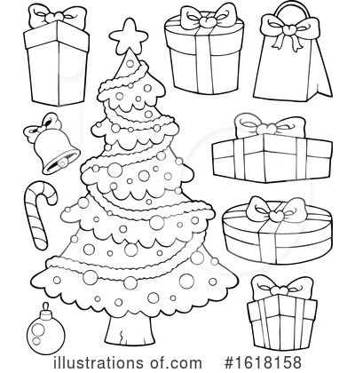 Royalty-Free (RF) Christmas Clipart Illustration by visekart - Stock Sample #1618158