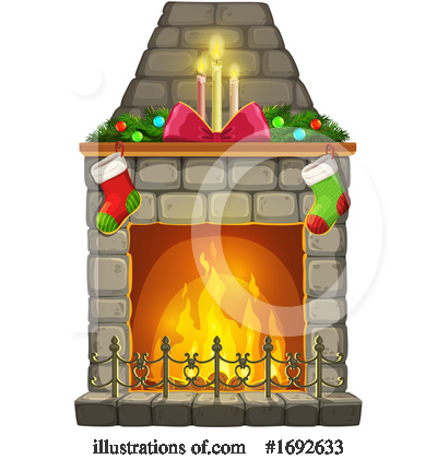 Fireplace Clipart #1692633 by Vector Tradition SM