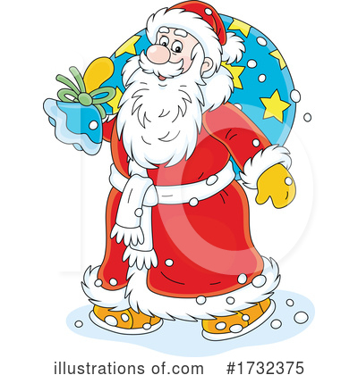 Santas Sack Clipart #1732375 by Alex Bannykh