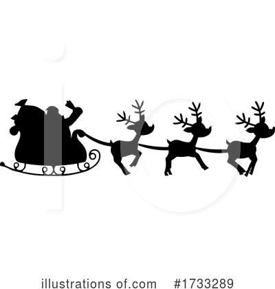 Santas Clipart #1733289 by Hit Toon