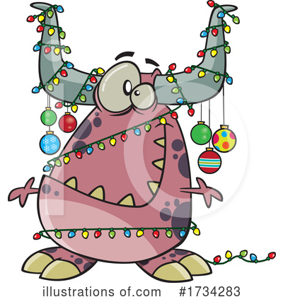 Christmas Ornaments Clipart #1734283 by toonaday