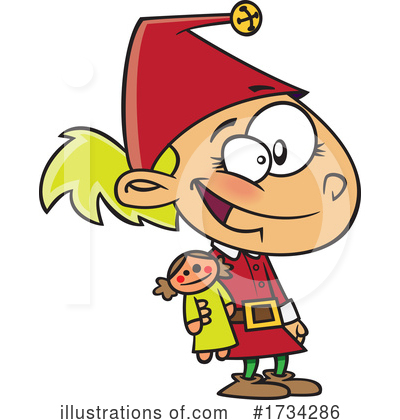 Elf Clipart #1734286 by toonaday