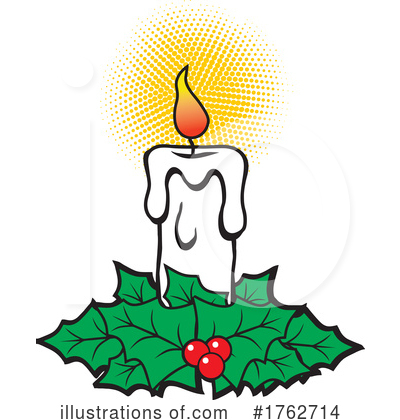 Christmas Candle Clipart #1762714 by Johnny Sajem