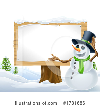 Snowman Clipart #1781686 by AtStockIllustration