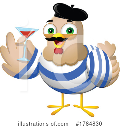French Hens Clipart #1784830 by Hit Toon