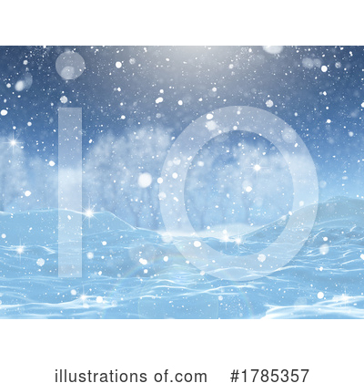 Winter Landscape Clipart #1785357 by KJ Pargeter
