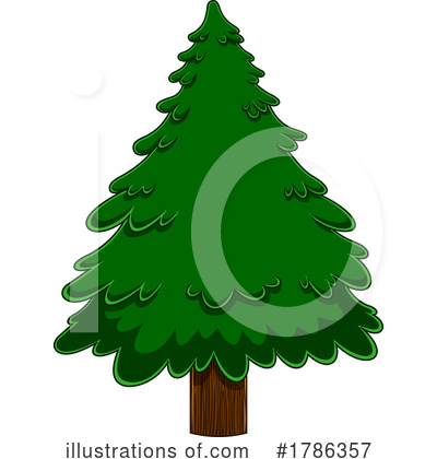 Christmas Tree Clipart #1786357 by Hit Toon