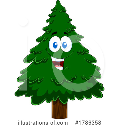 Christmas Tree Clipart #1786358 by Hit Toon