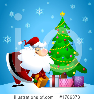 Christmas Tree Clipart #1786373 by Hit Toon