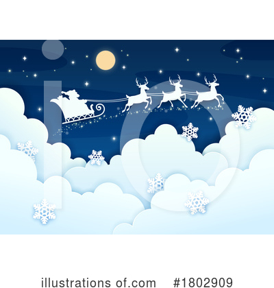 Sleigh Clipart #1802909 by Vector Tradition SM