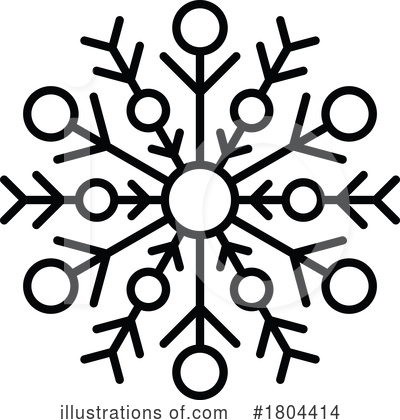 Snowflakes Clipart #1804414 by Vector Tradition SM