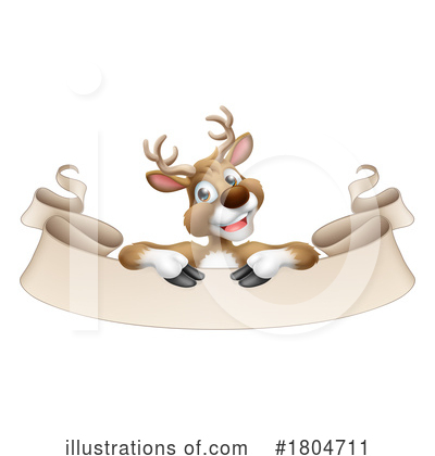 Reindeer Clipart #1804711 by AtStockIllustration