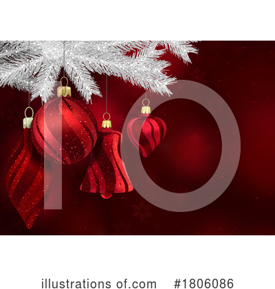 Christmas Ornaments Clipart #1806086 by dero