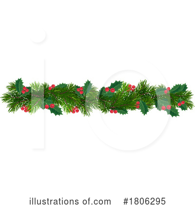 Christmas Holly Clipart #1806295 by Vector Tradition SM