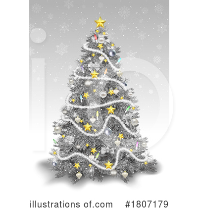 Christmas Tree Clipart #1807179 by dero