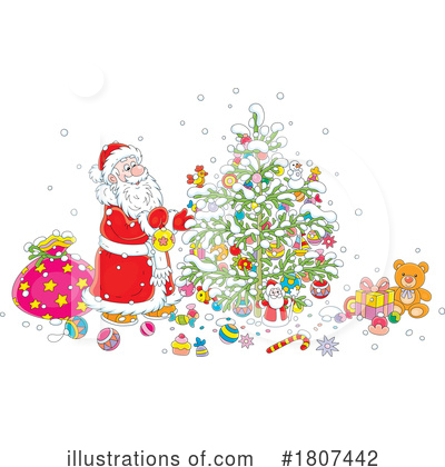 Royalty-Free (RF) Christmas Clipart Illustration by Alex Bannykh - Stock Sample #1807442
