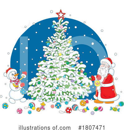 Royalty-Free (RF) Christmas Clipart Illustration by Alex Bannykh - Stock Sample #1807471